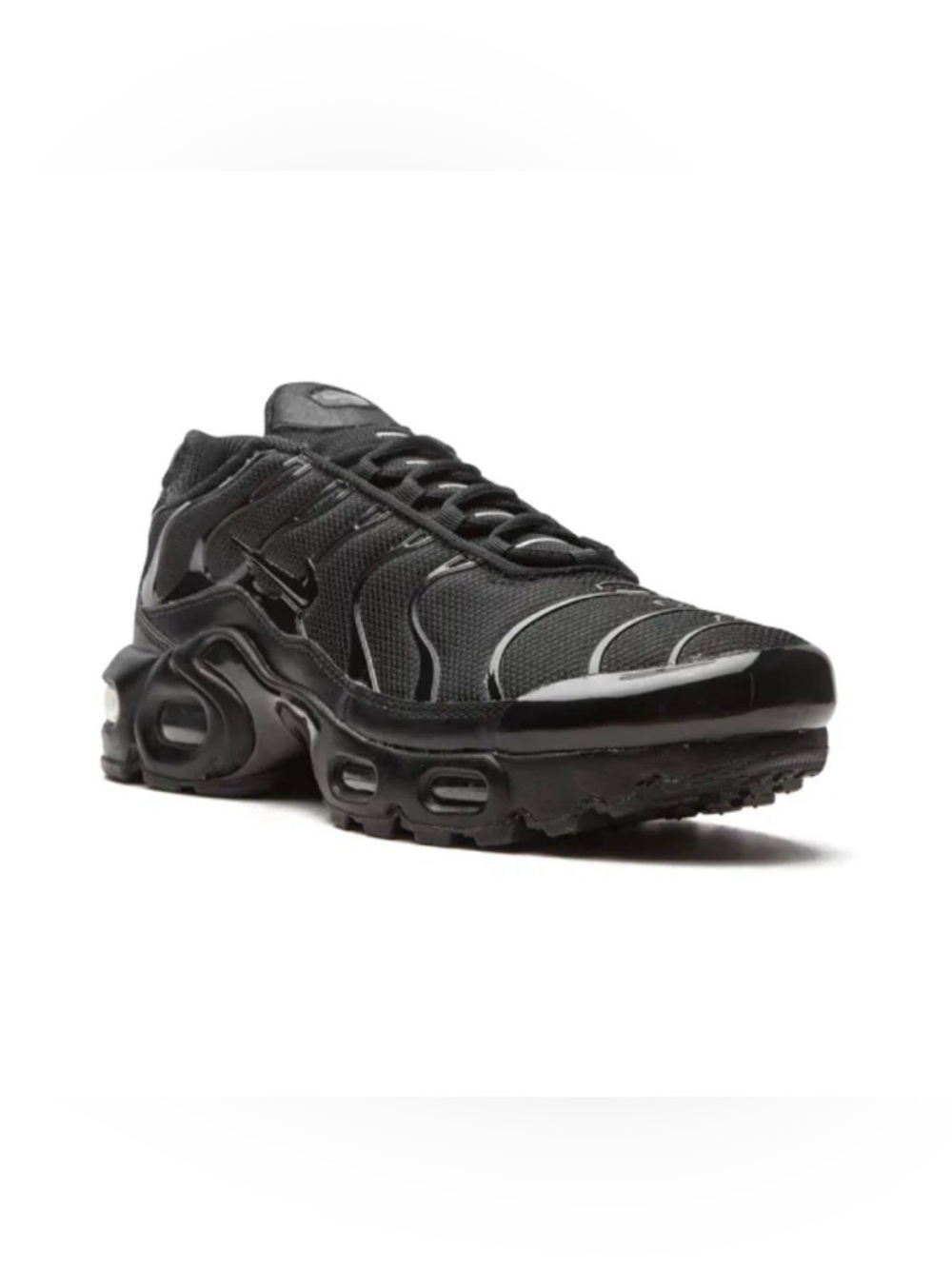 Youth Air Max Plus "Triple Black" sneakers